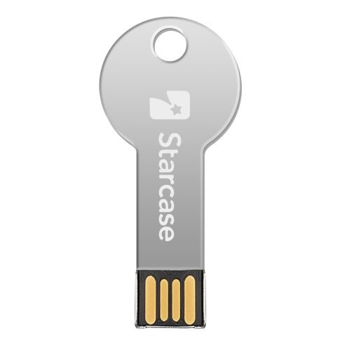 Round Key Shaped Custom USB Flash Drives