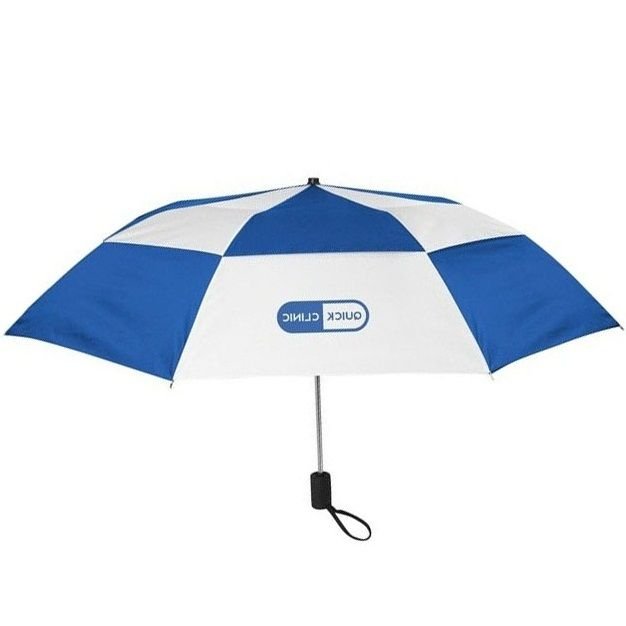 Double Canopy Auto Open Vented Custom Umbrella - 44"