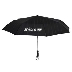 Custom Auto Open Promotional Umbrellas w/ Ultra Comfort Grip - 46"